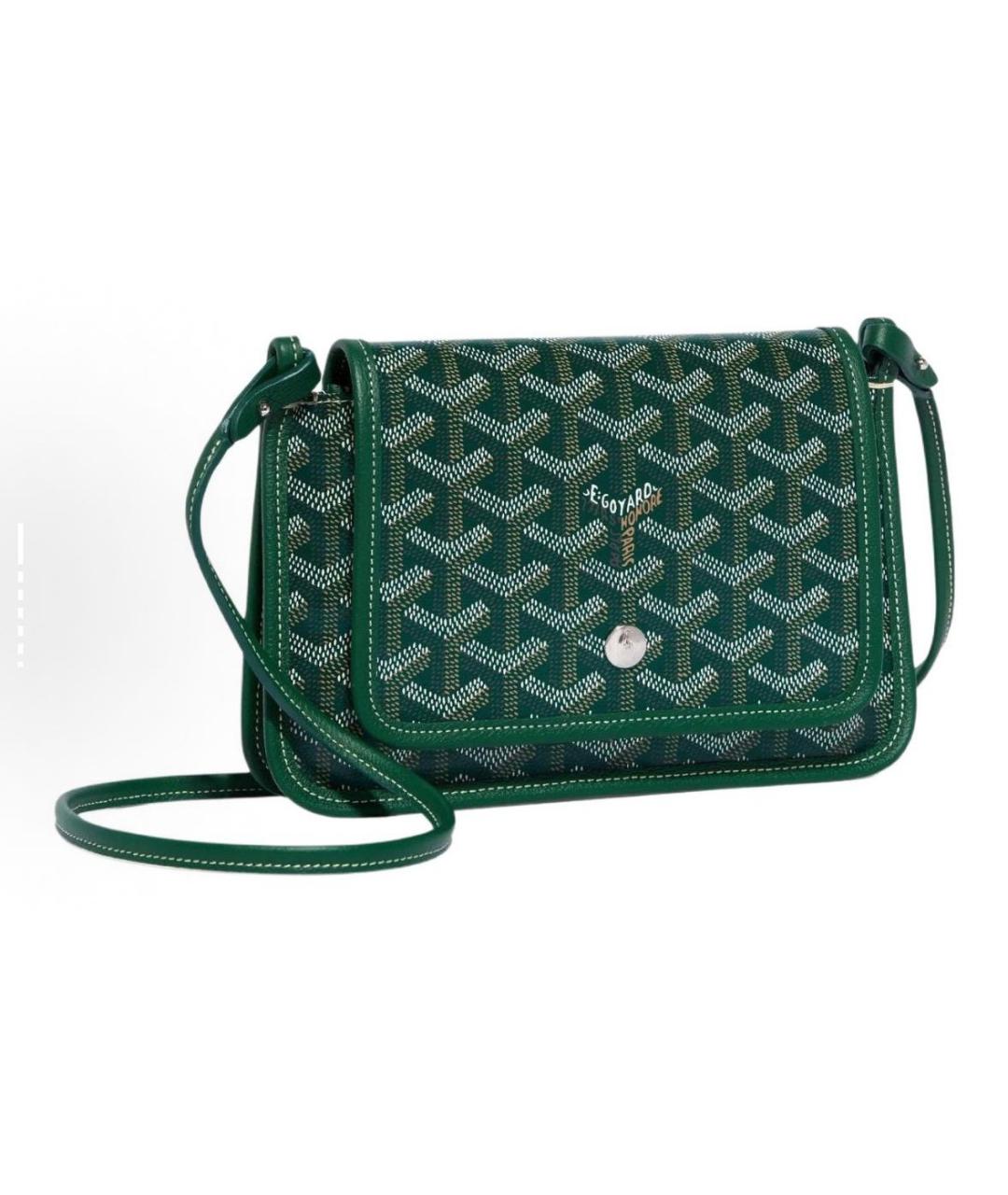 GOYARD Зеленая кожаная сумка через плечо, фото 5
