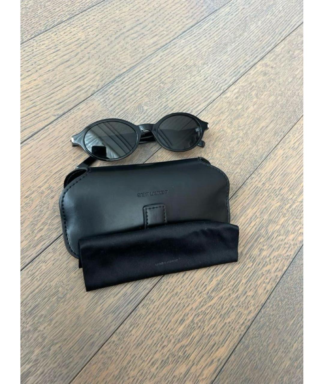 SAINT LAURENT Черные солнцезащитные очки, фото 4