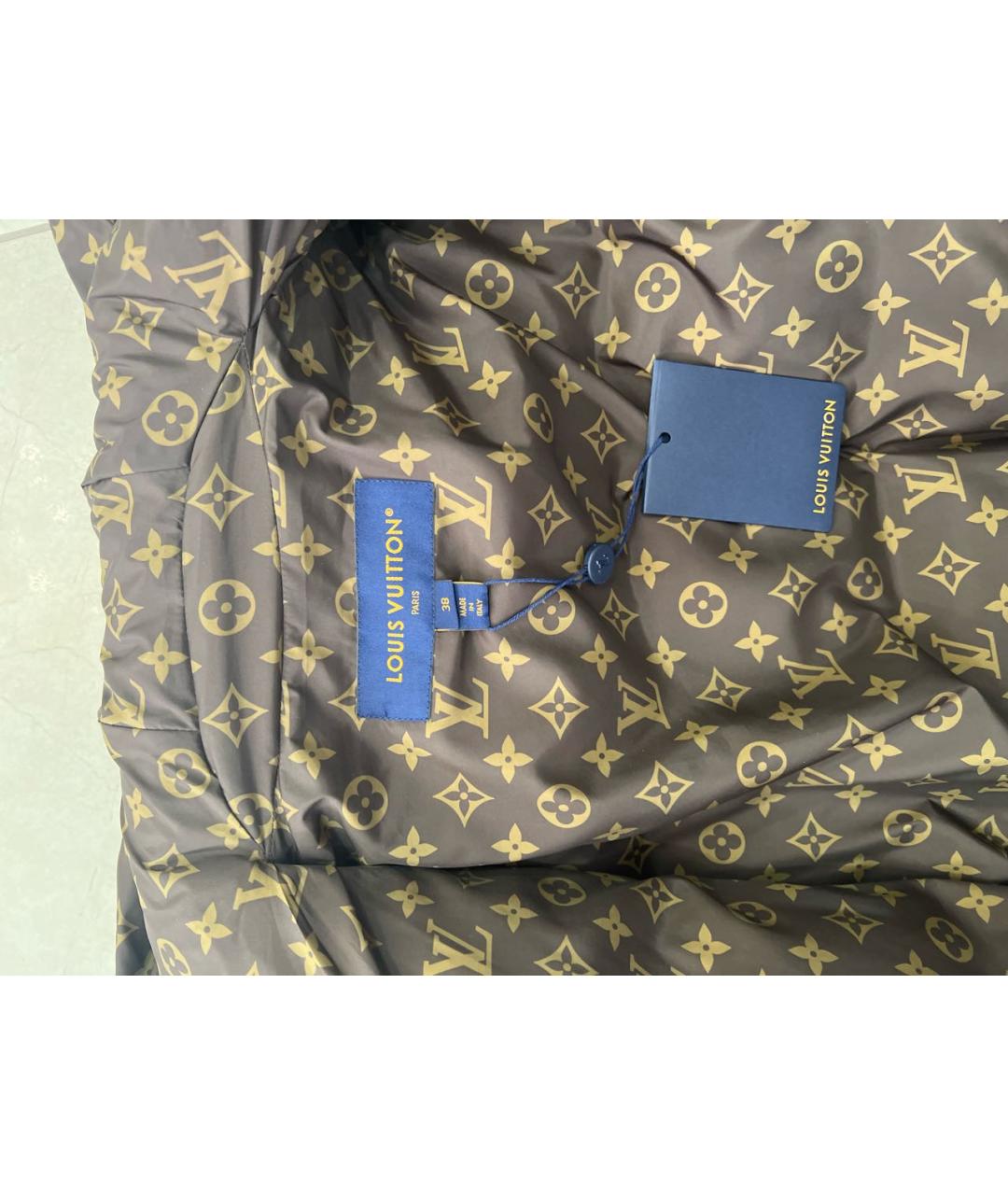 LOUIS VUITTON Черный полиэстеровый пуховик, фото 4