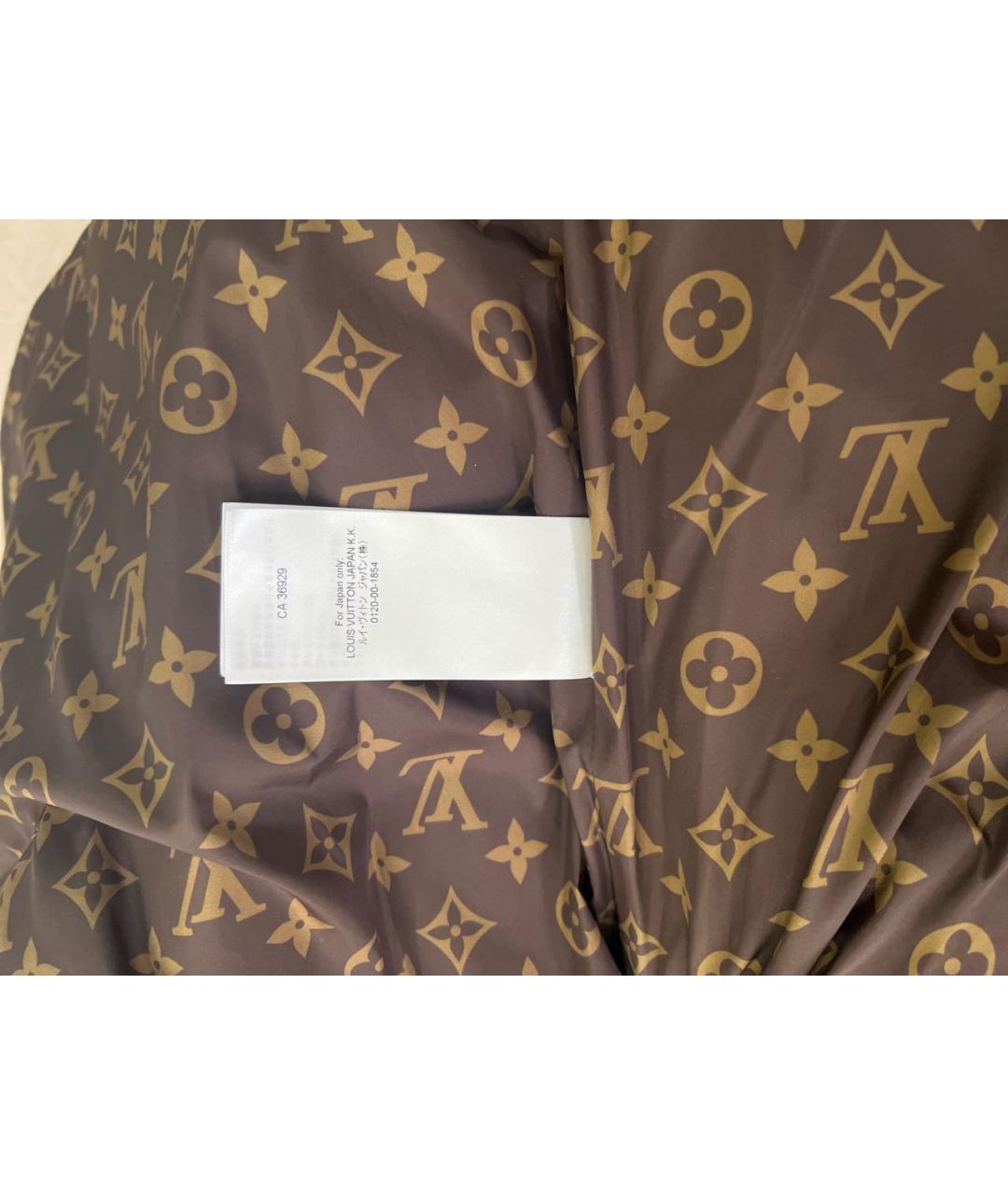 LOUIS VUITTON Черный полиэстеровый пуховик, фото 7