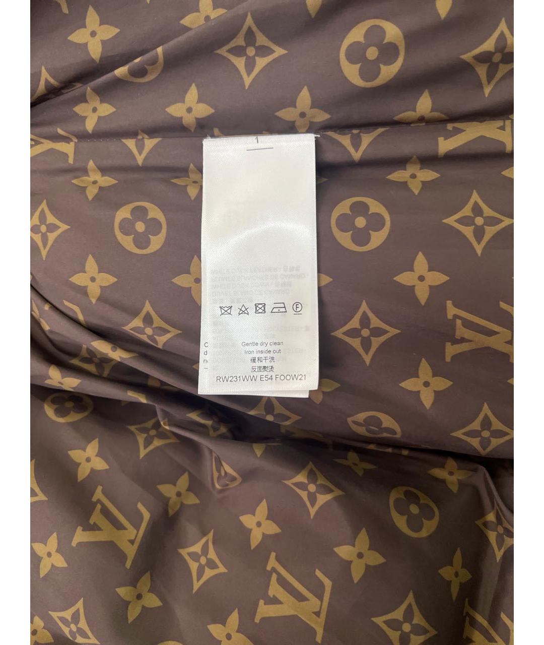 LOUIS VUITTON Черный полиэстеровый пуховик, фото 4