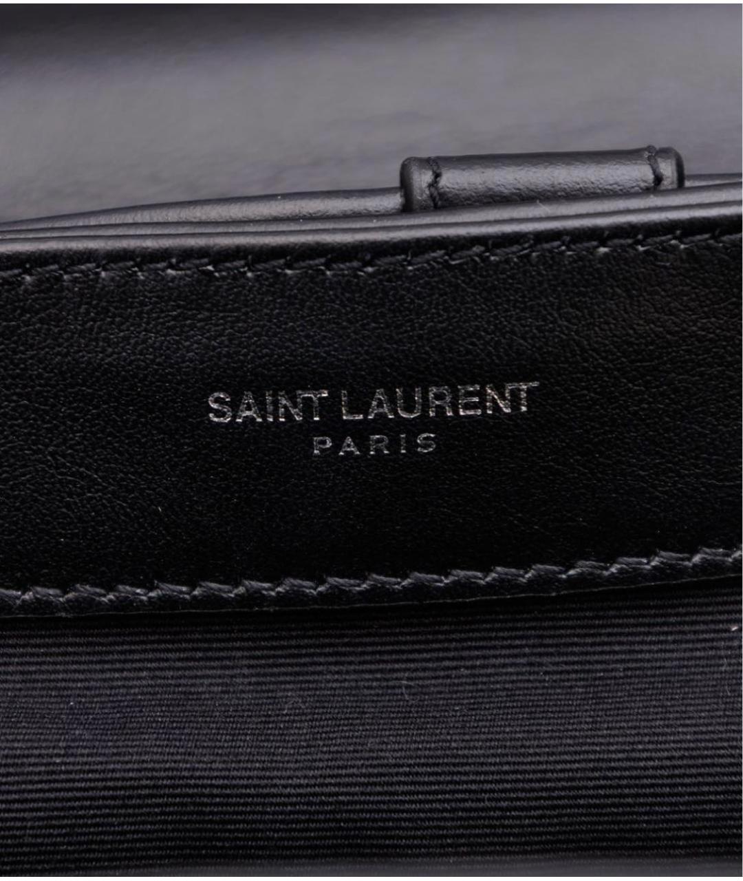 SAINT LAURENT Черный кожаный рюкзак, фото 8