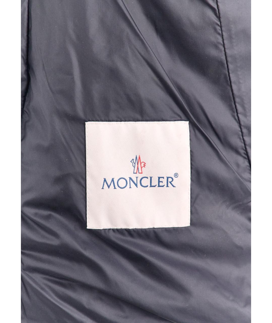 MONCLER Черная полиамидовая куртка, фото 3