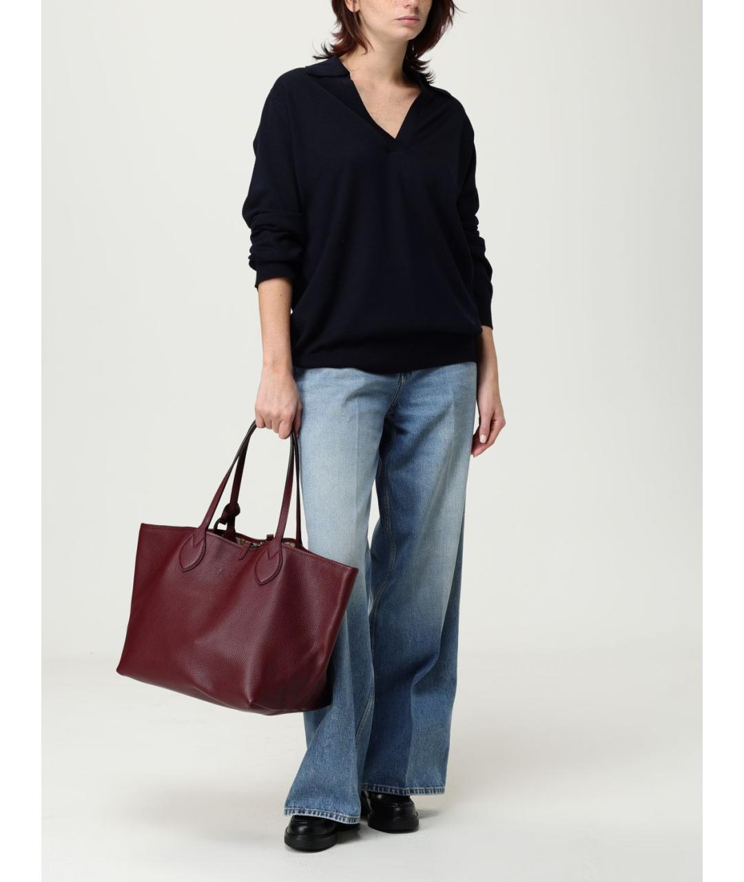 GUCCI Голубые хлопковые прямые джинсы, фото 3