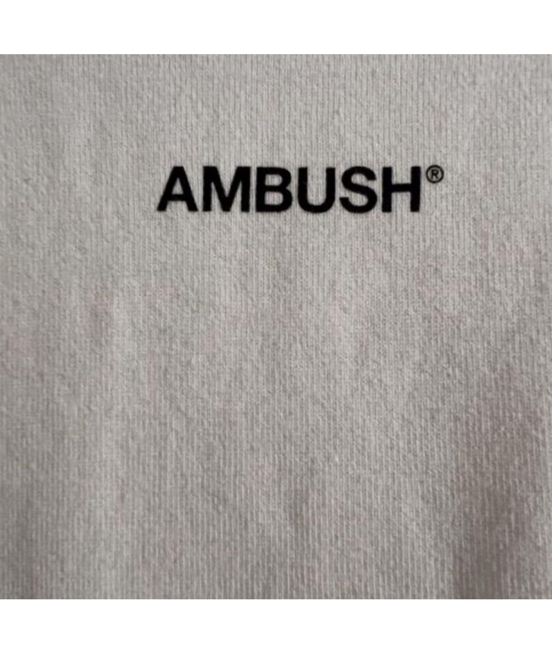 AMBUSH Белая хлопковая футболка, фото 3