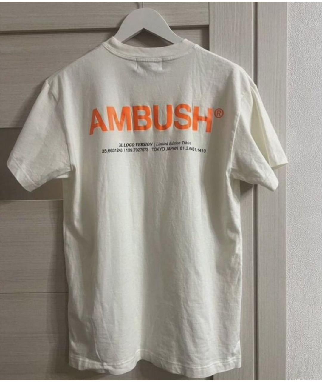 AMBUSH Белая хлопковая футболка, фото 2