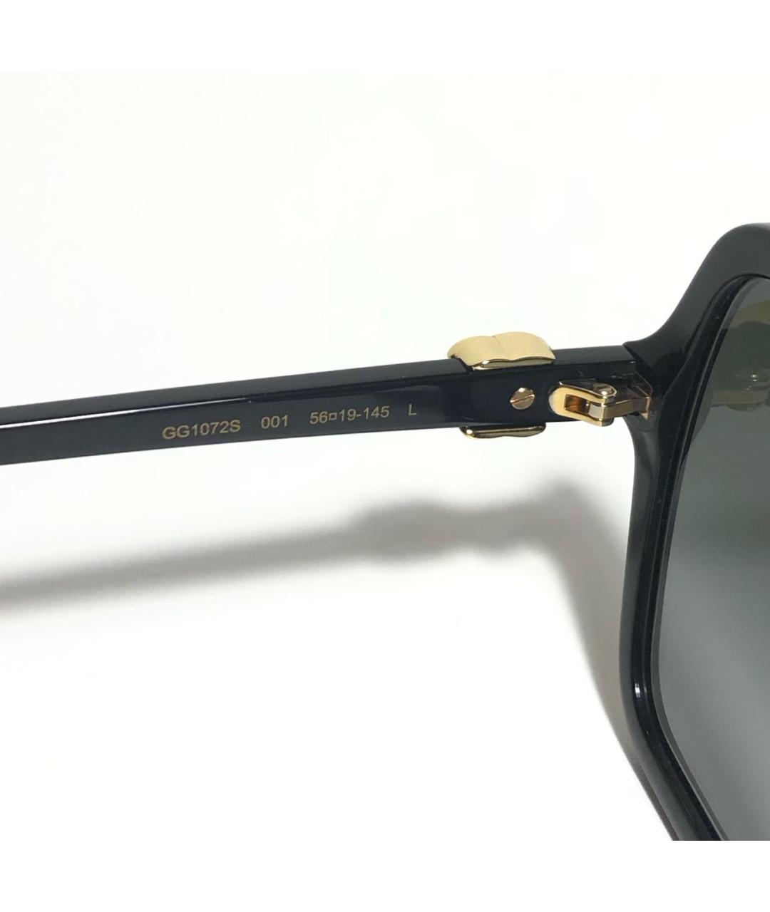 GUCCI Черные пластиковые солнцезащитные очки, фото 4