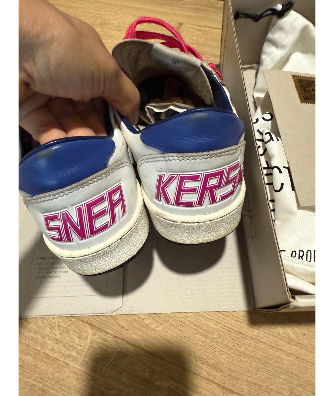 GOLDEN GOOSE DELUXE BRAND Белые кожаные кеды, фото 5