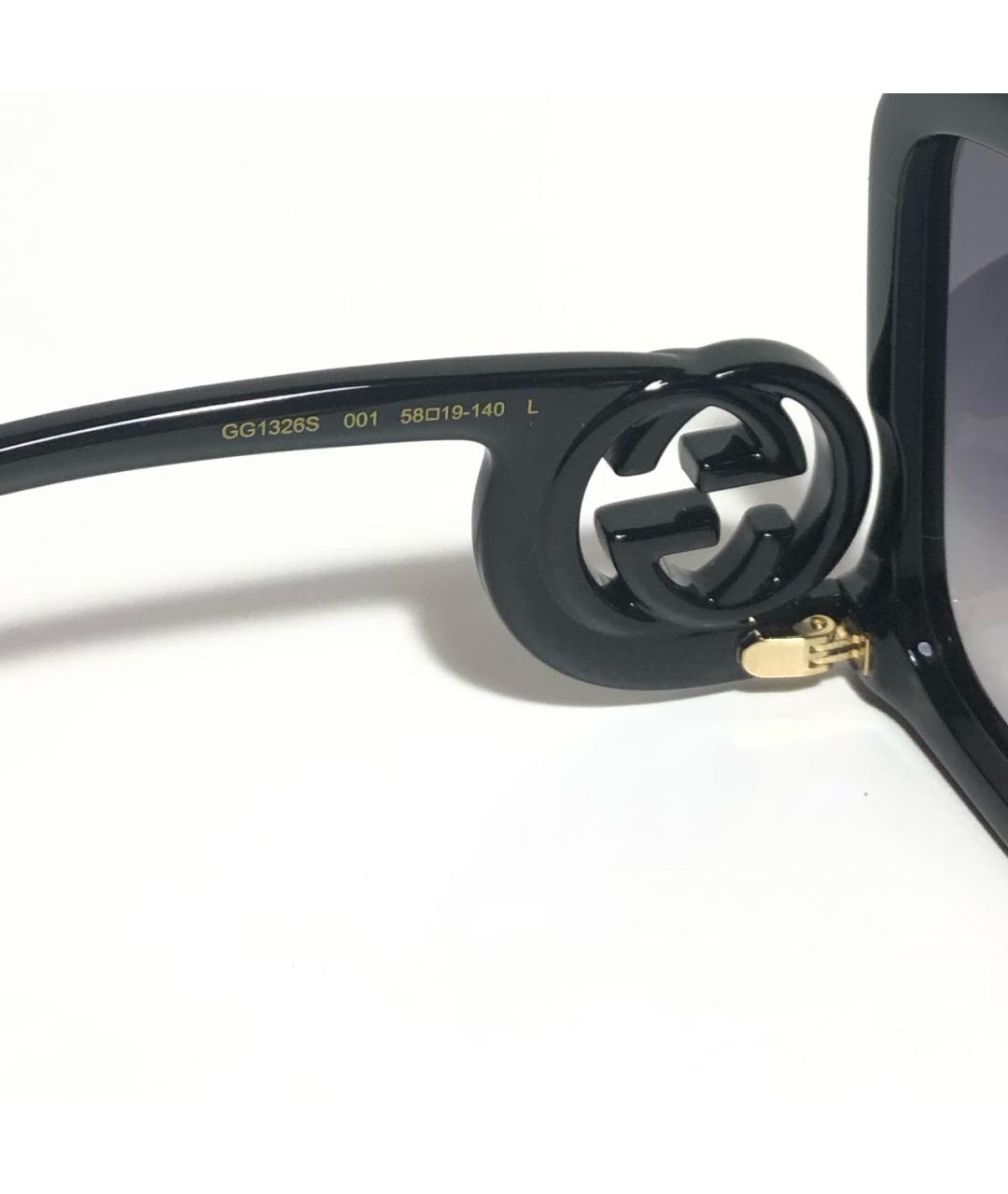 GUCCI Черные пластиковые солнцезащитные очки, фото 4