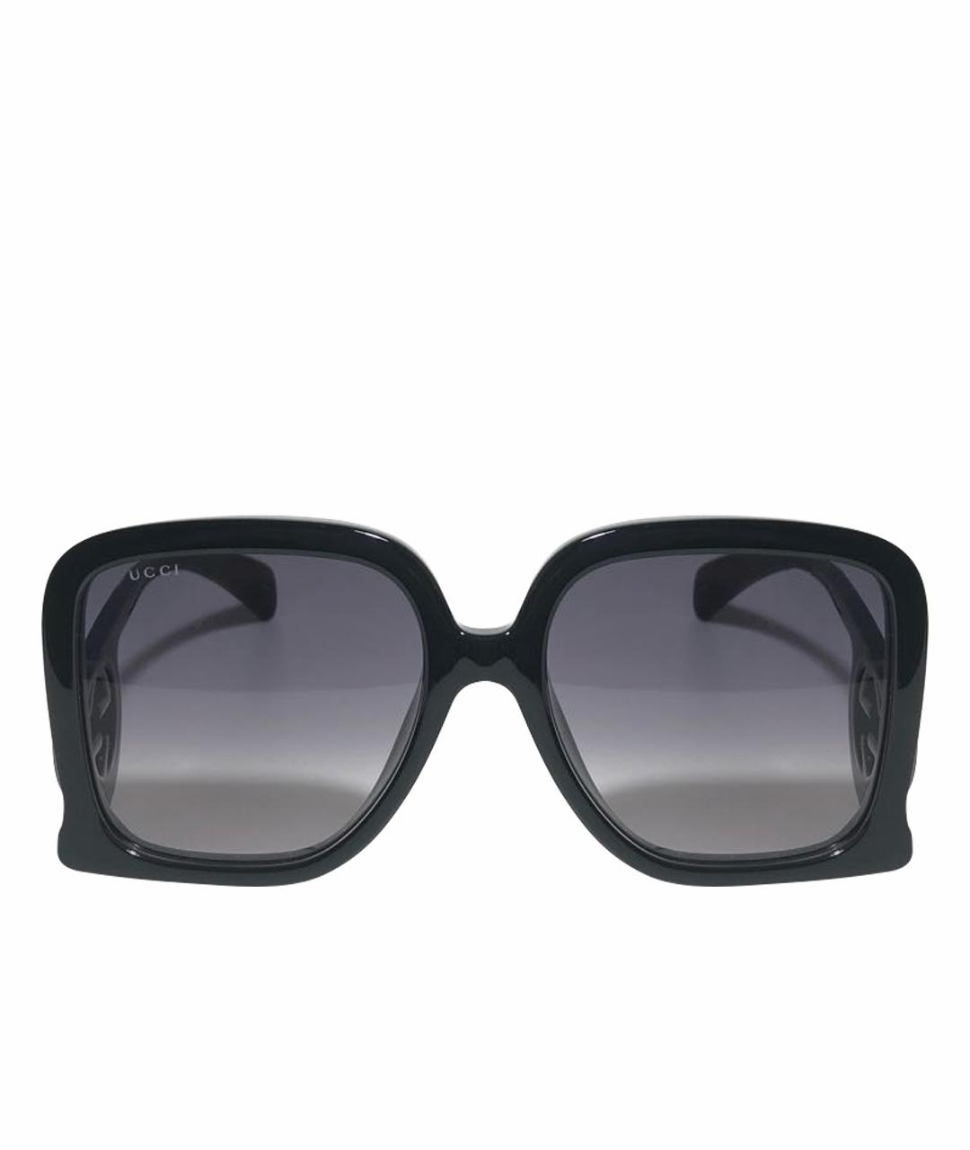 GUCCI Черные пластиковые солнцезащитные очки, фото 1