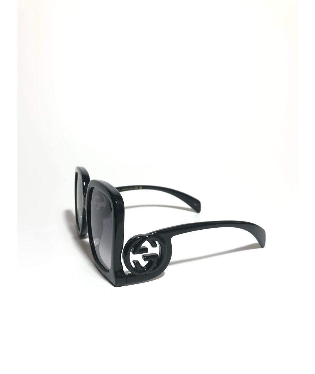 GUCCI Черные пластиковые солнцезащитные очки, фото 2