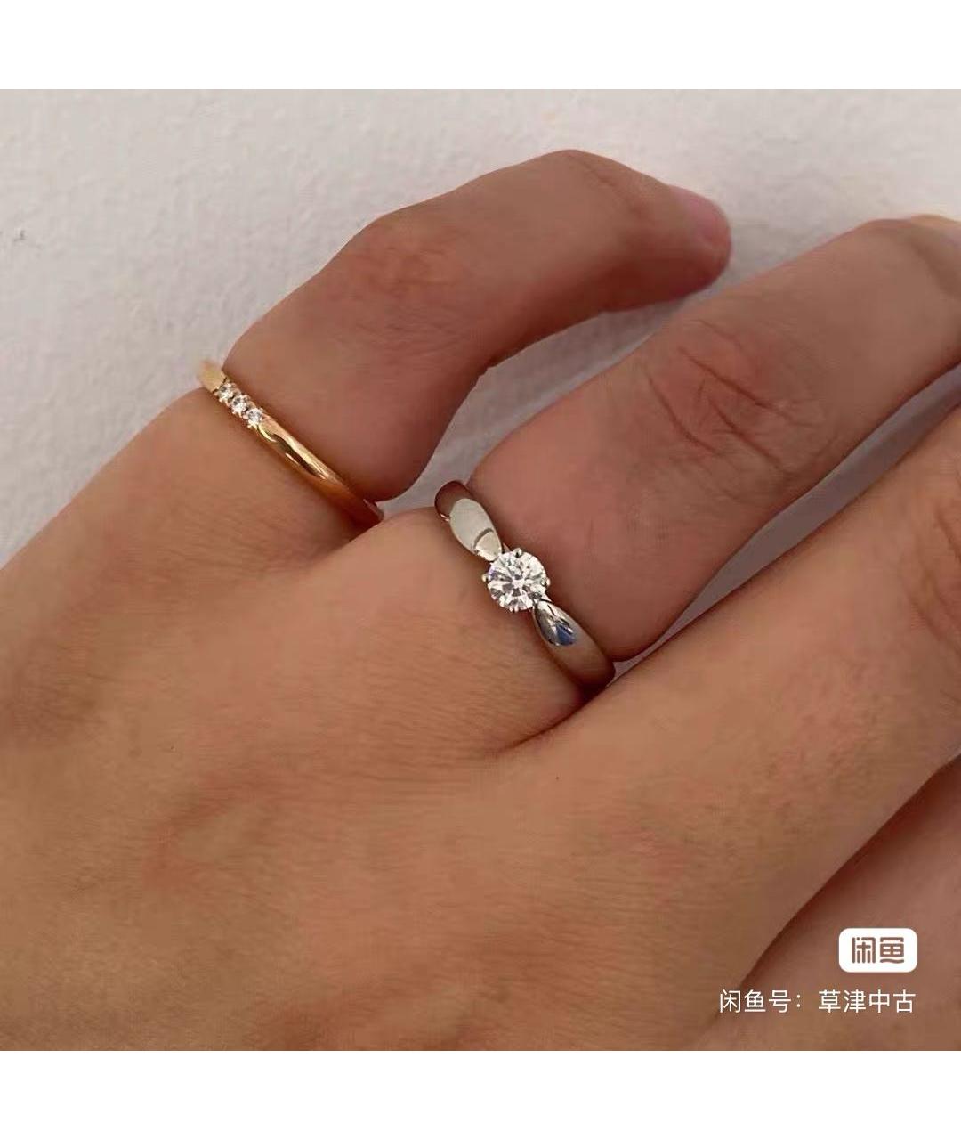 TIFFANY&CO Белое платиновое кольцо, фото 6