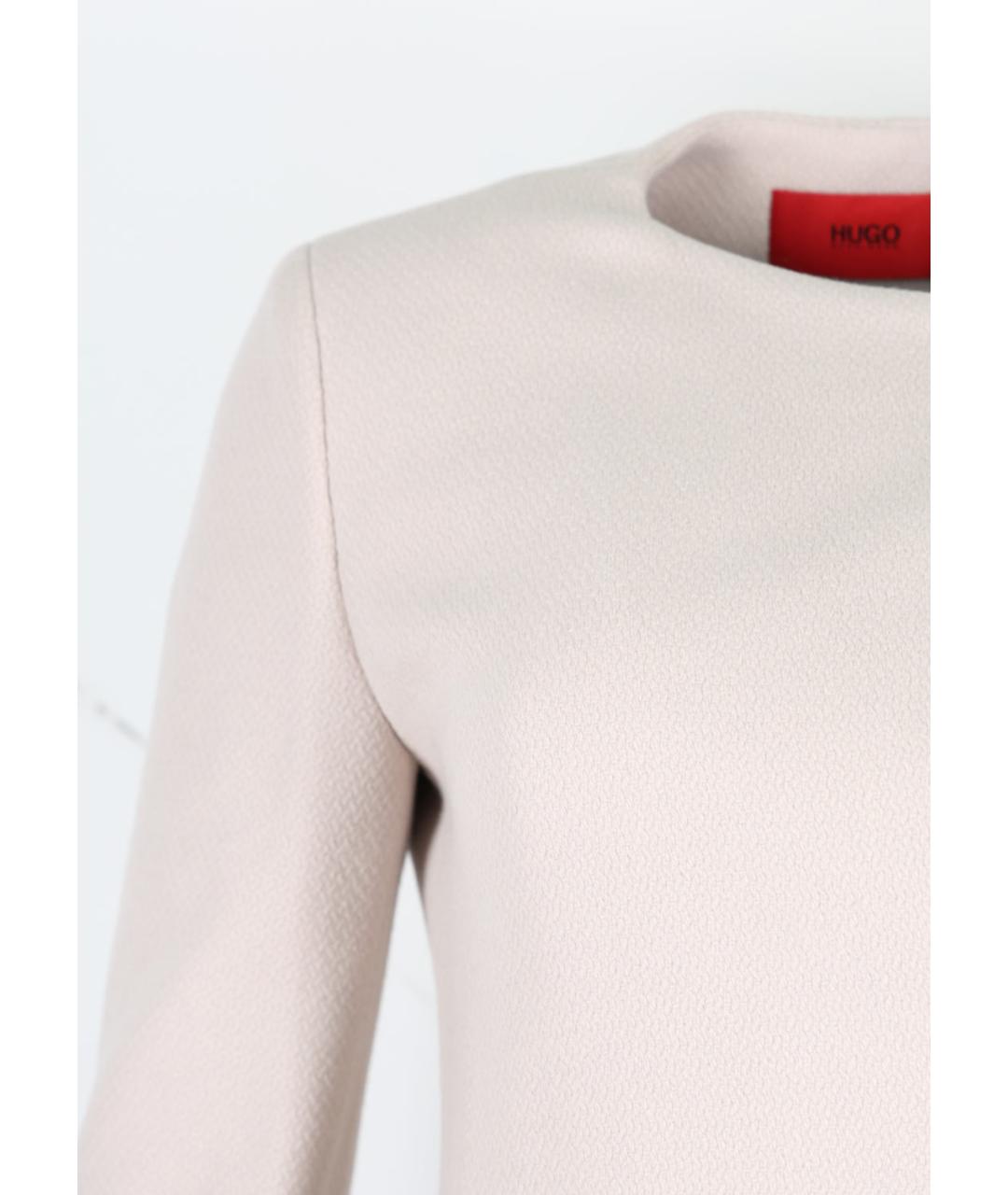 HUGO BOSS Бежевое шерстяное пальто, фото 5