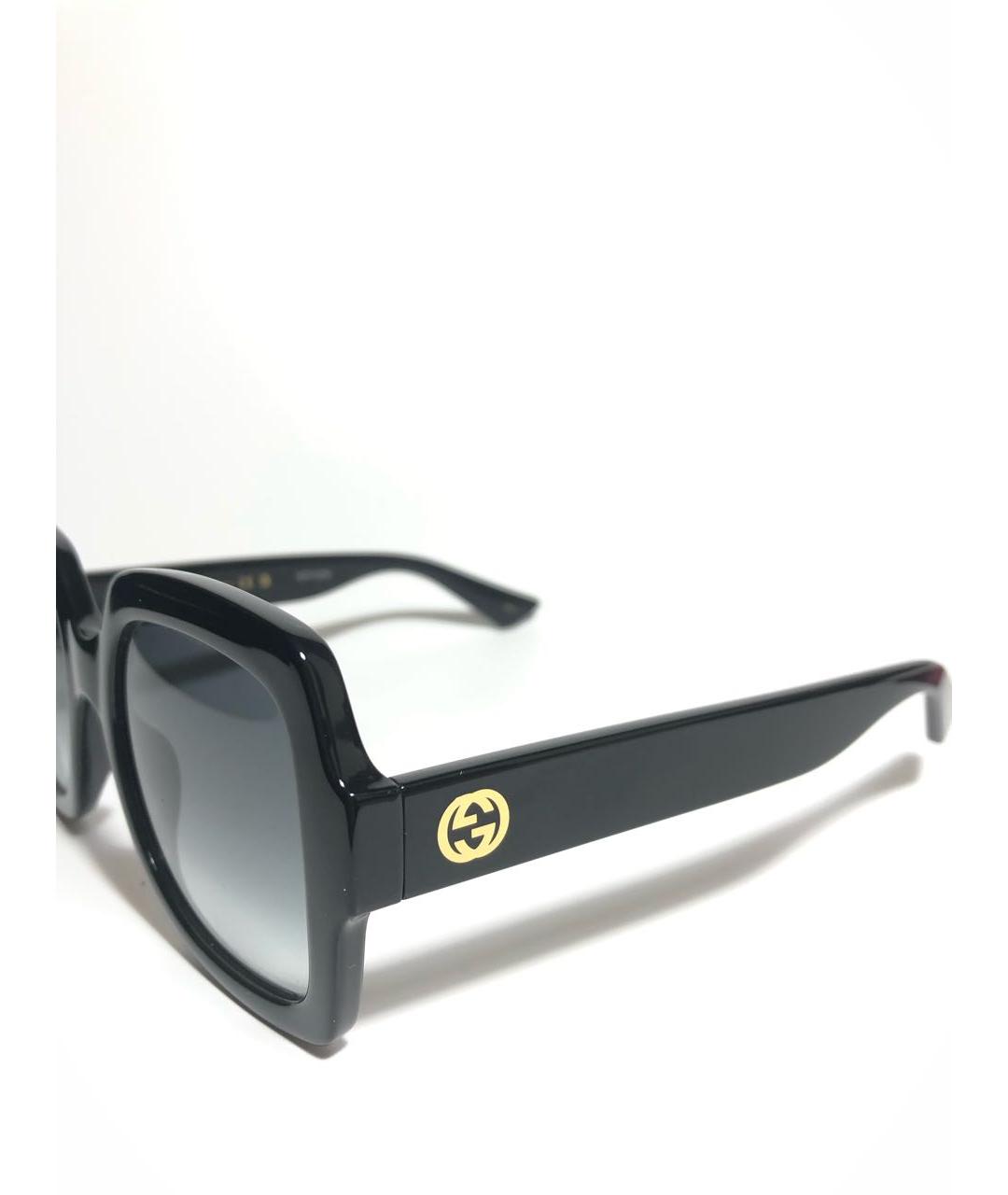 GUCCI Черные пластиковые солнцезащитные очки, фото 3