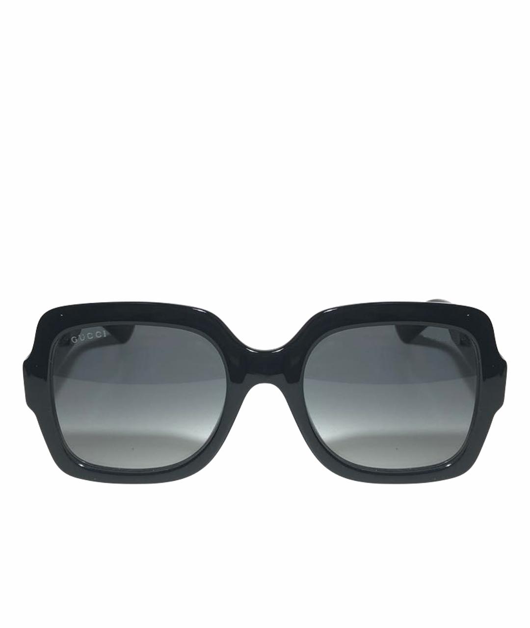 GUCCI Черные пластиковые солнцезащитные очки, фото 1