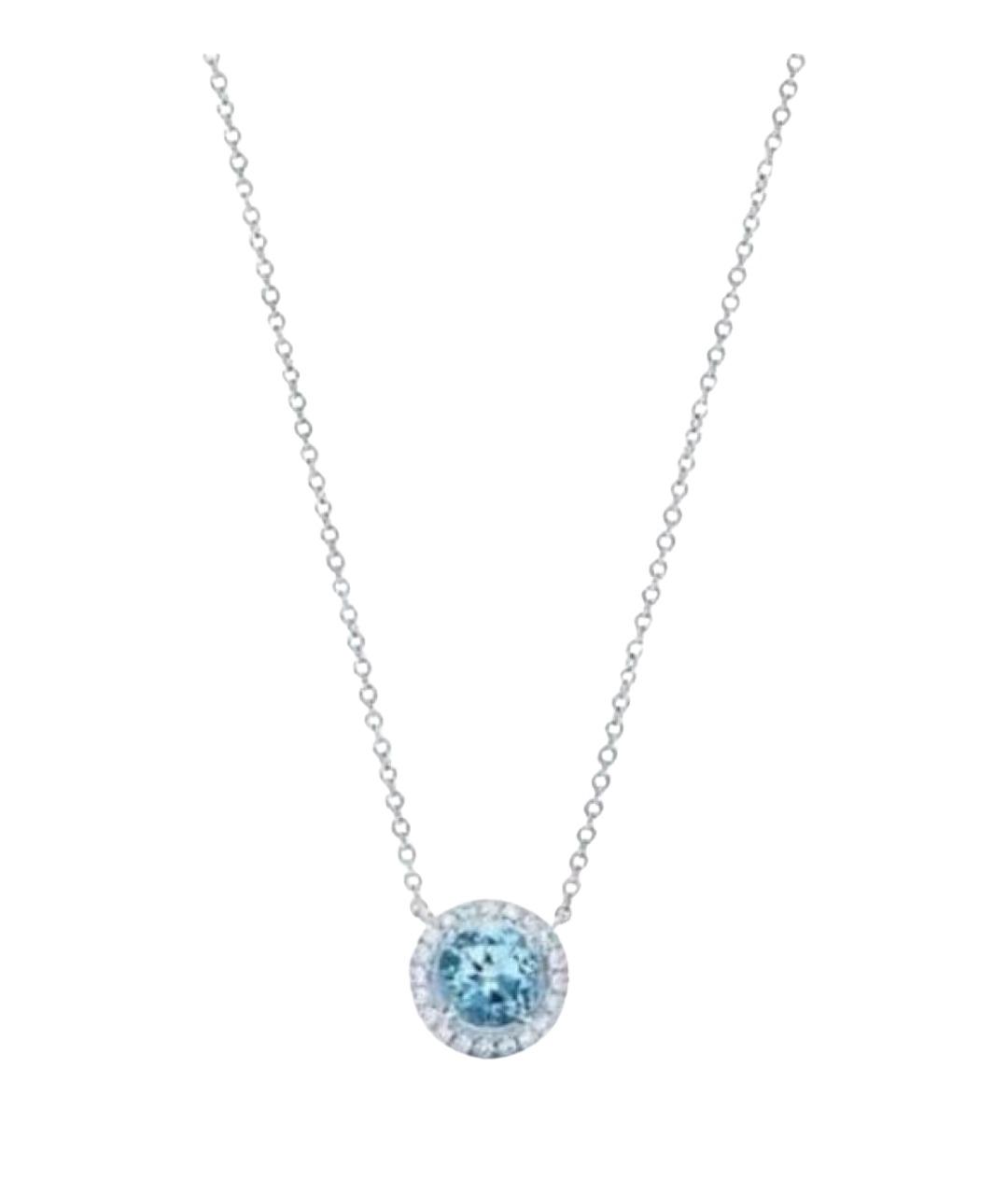 TIFFANY&CO Голубое колье из белого золота, фото 1