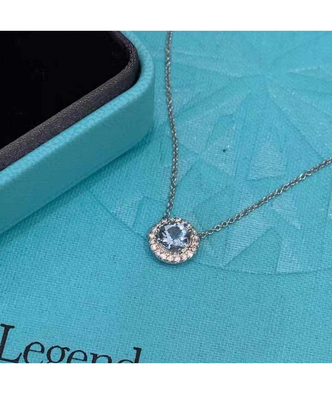 TIFFANY&CO Голубое колье из белого золота, фото 5