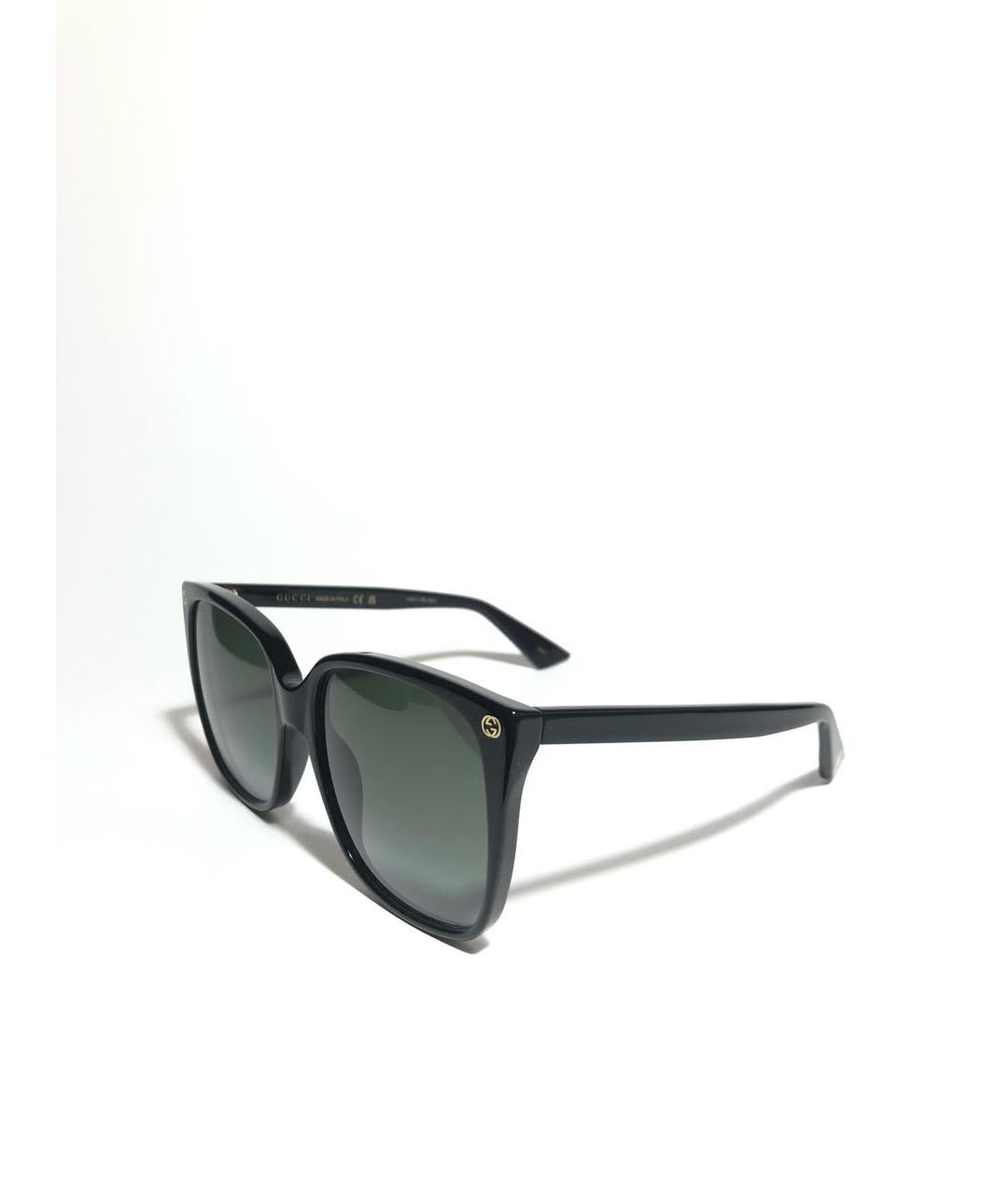 GUCCI Черные пластиковые солнцезащитные очки, фото 2