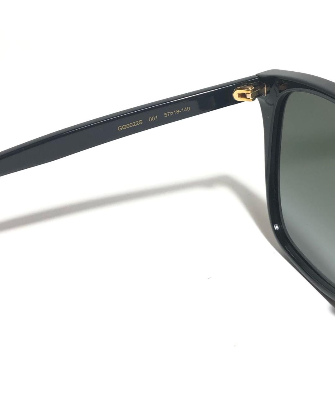 GUCCI Черные пластиковые солнцезащитные очки, фото 3