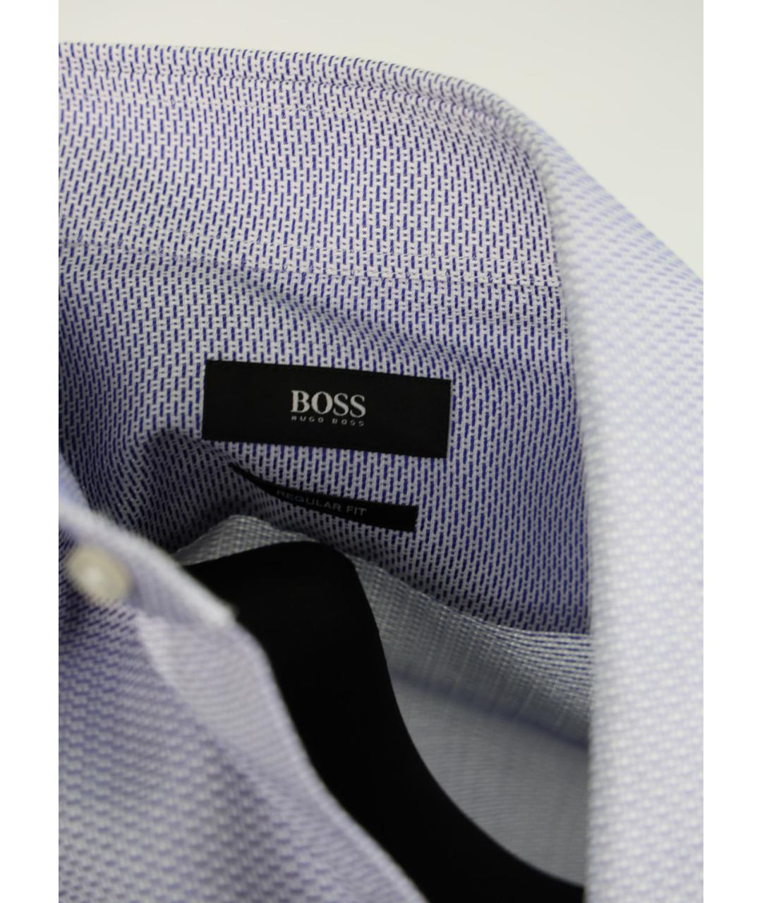 HUGO BOSS Белая хлопковая кэжуал рубашка, фото 3
