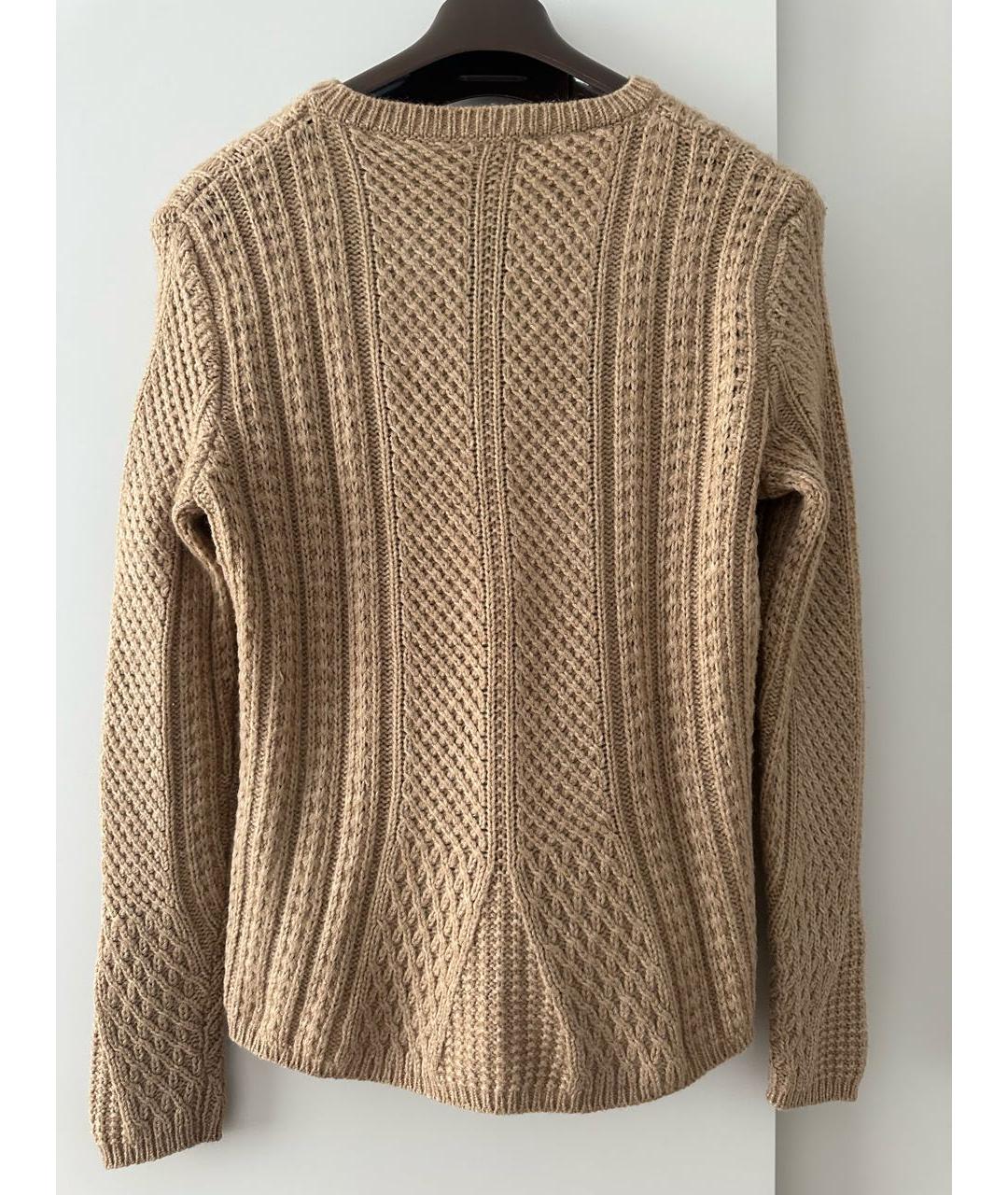 MAX MARA Бежевый кашемировый джемпер / свитер, фото 2