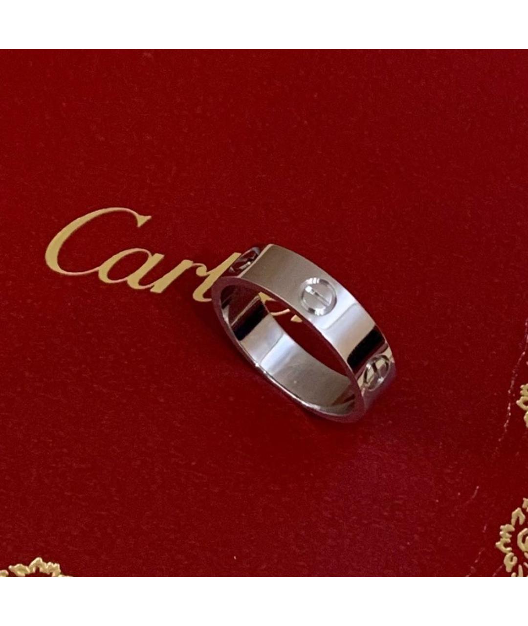 CARTIER Белое кольцо из белого золота, фото 4