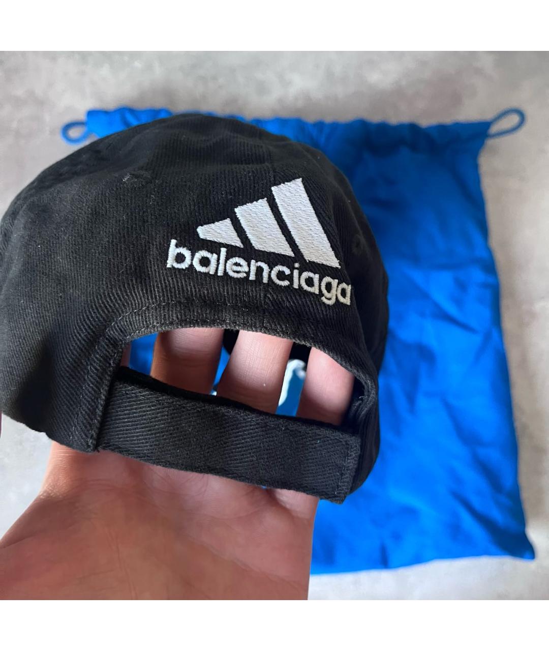 BALENCIAGA Черная хлопковая кепка/бейсболка, фото 3