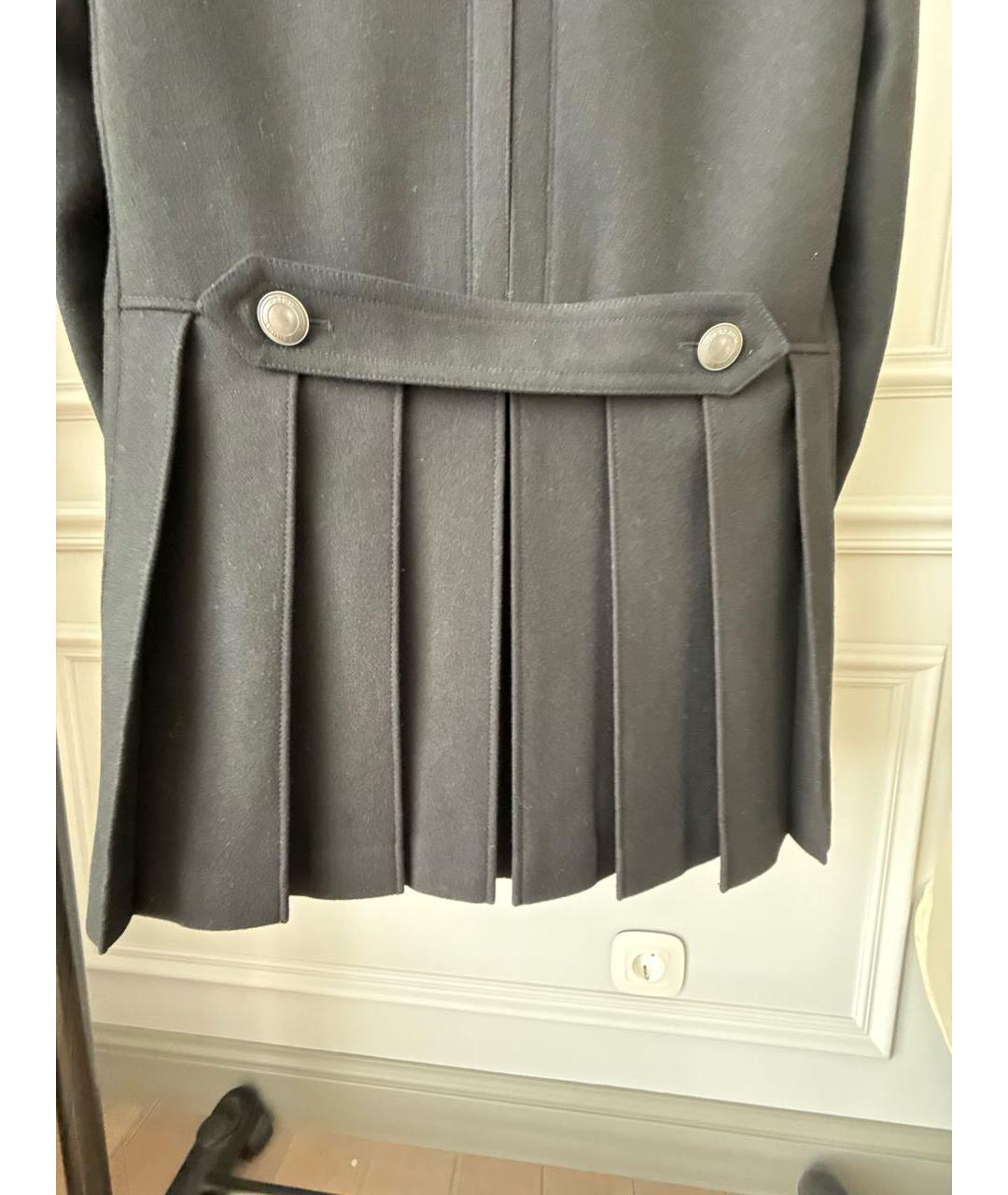 BURBERRY Черное шерстяное пальто, фото 4