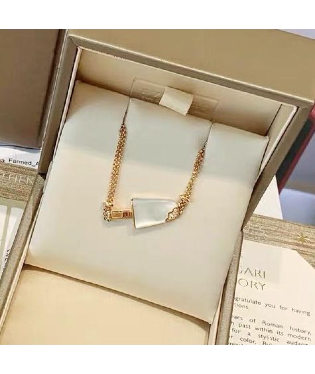 BVLGARI Белый браслет из розового золота, фото 3