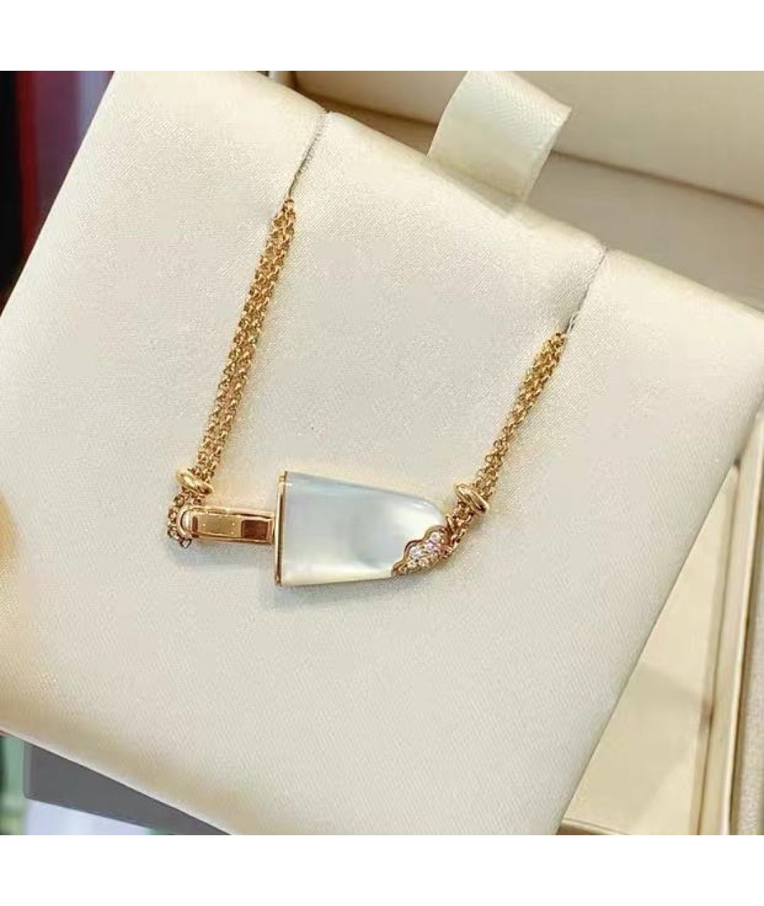 BVLGARI Белый браслет из розового золота, фото 4
