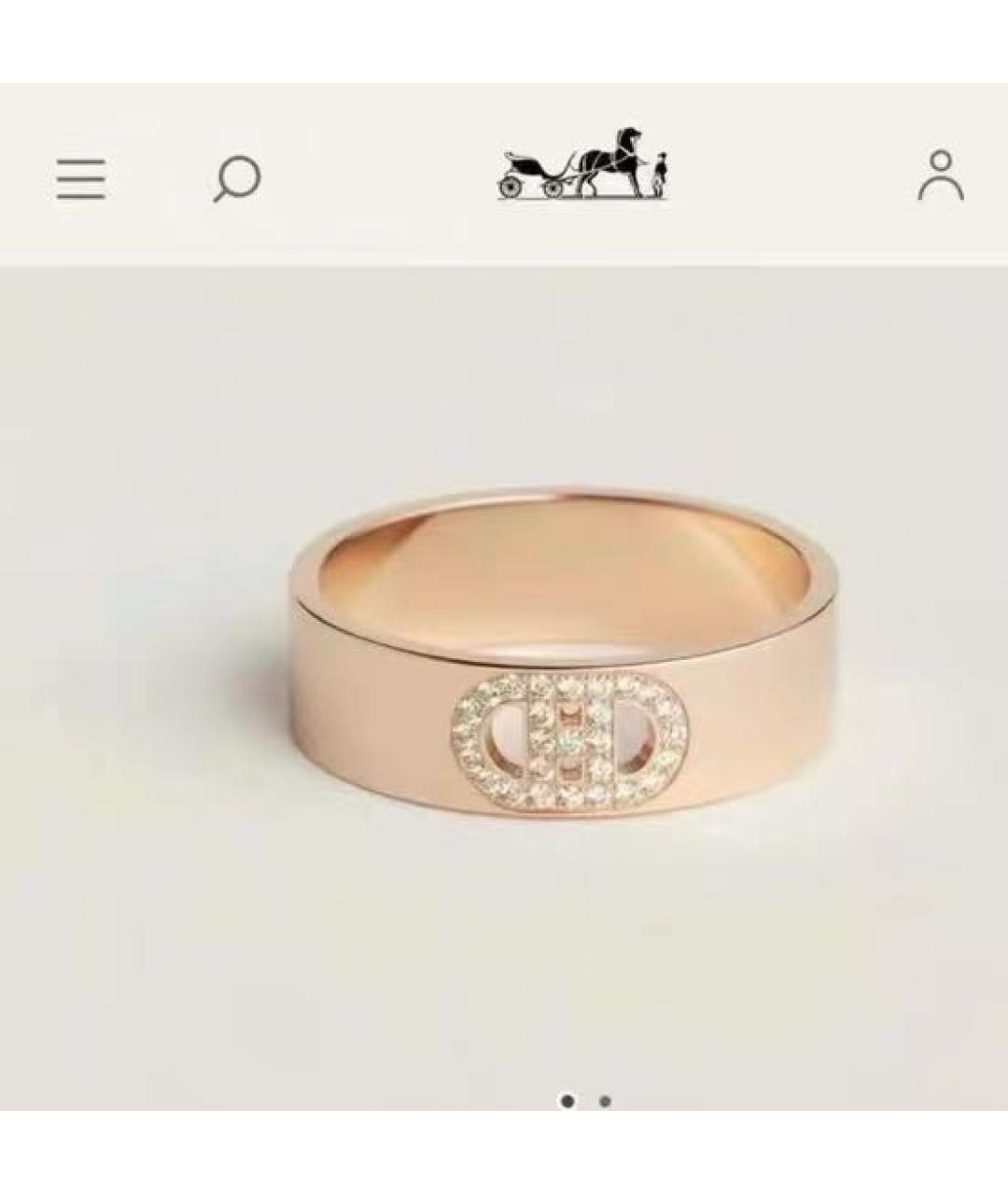 HERMES Розовое кольцо из розового золота, фото 6