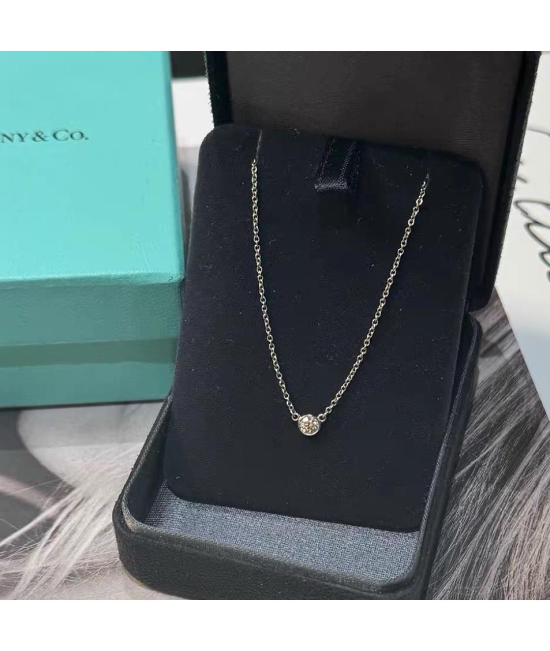 TIFFANY&CO Белое платиновое колье, фото 2