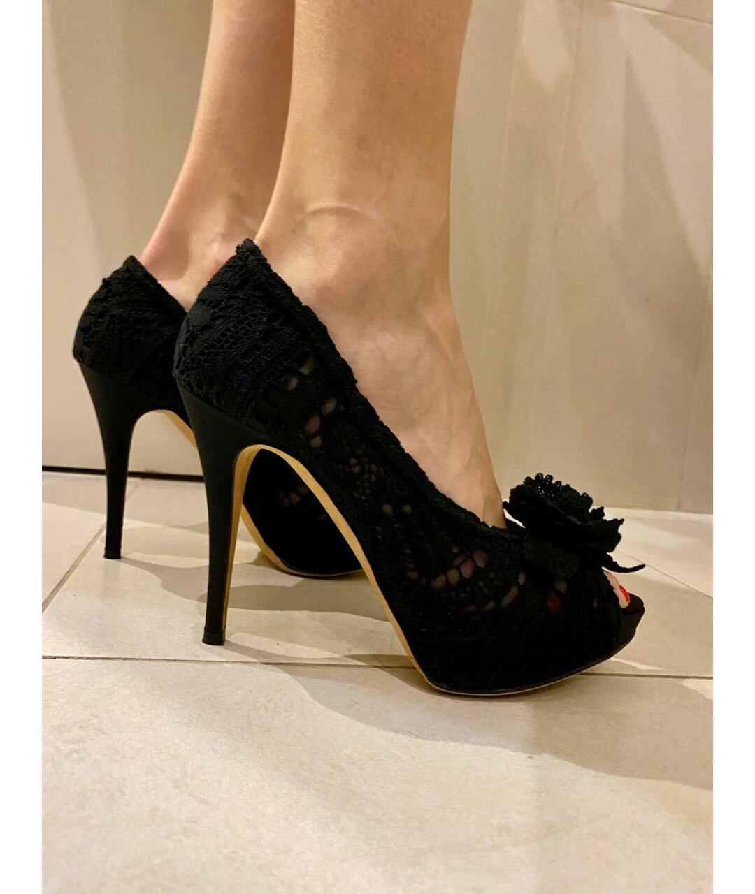 DOLCE&GABBANA Черные текстильные туфли, фото 8