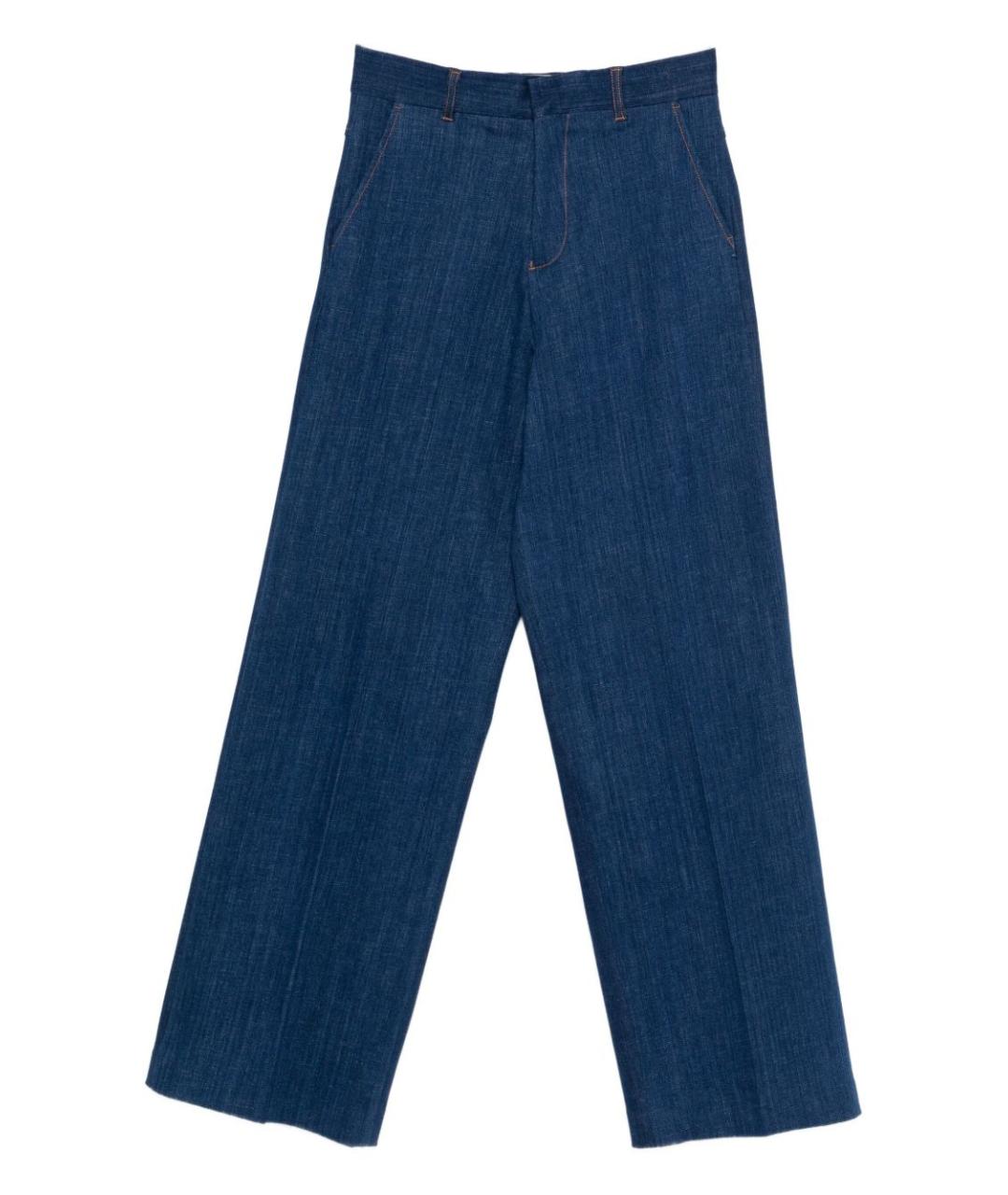 DSQUARED2 Синие хлопковые прямые джинсы, фото 2