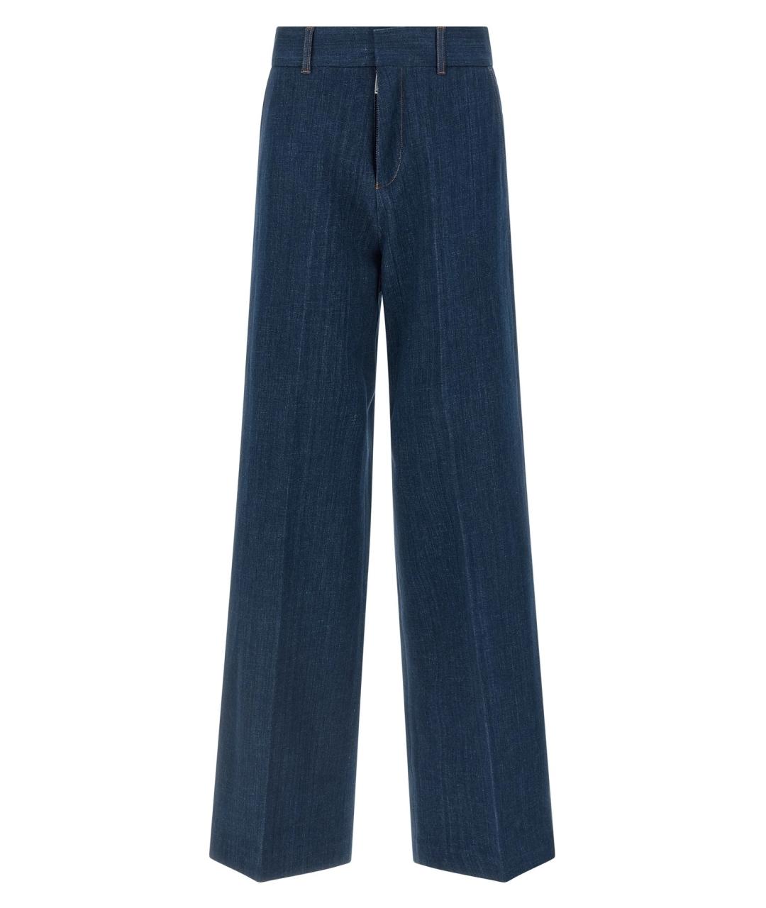 DSQUARED2 Синие хлопковые прямые джинсы, фото 1