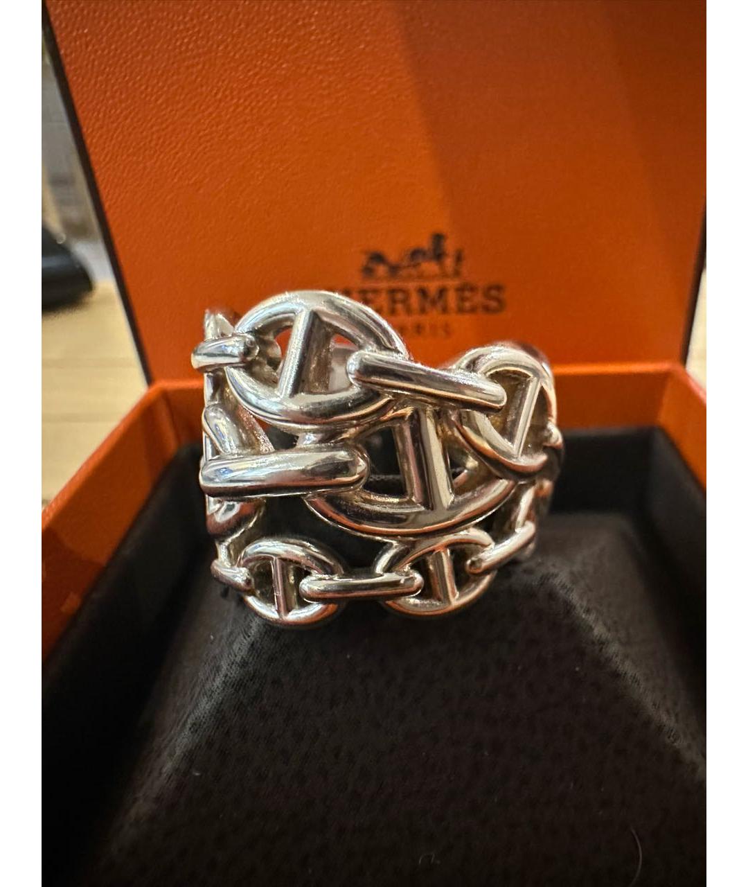 HERMES Серебряное серебряное кольцо, фото 4