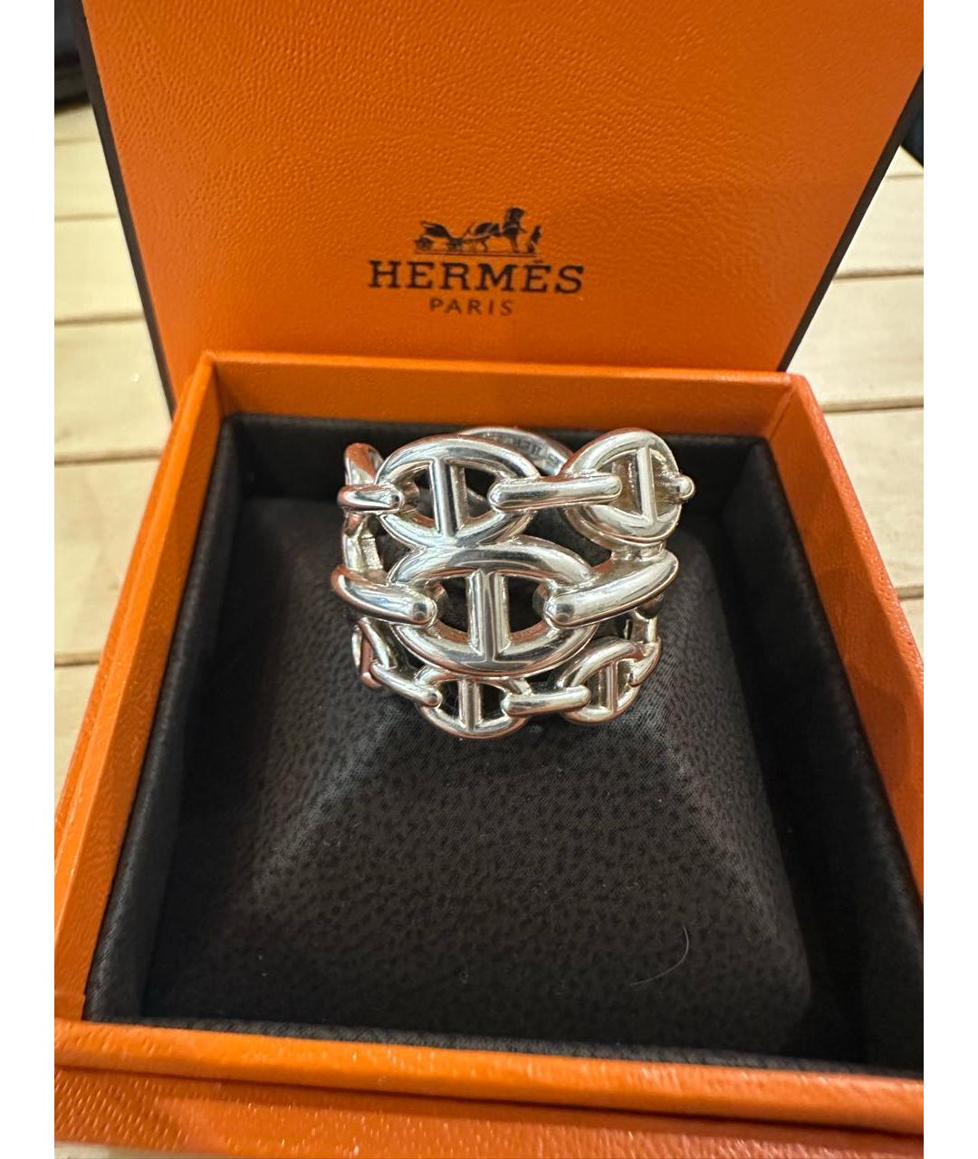 HERMES Серебряное серебряное кольцо, фото 3