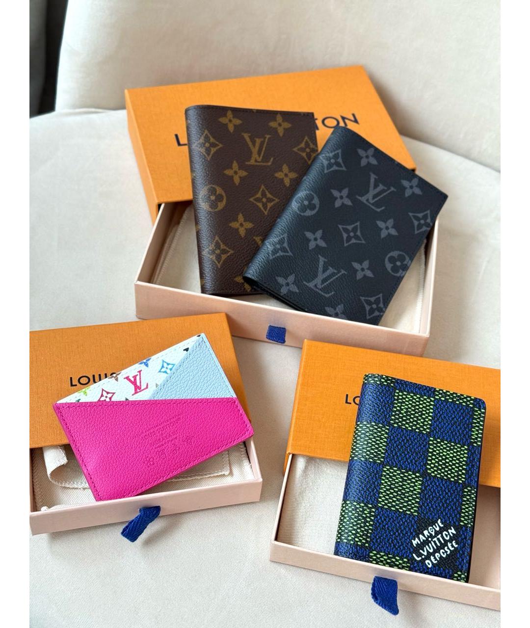 LOUIS VUITTON Мульти замшевый кардхолдер, фото 3