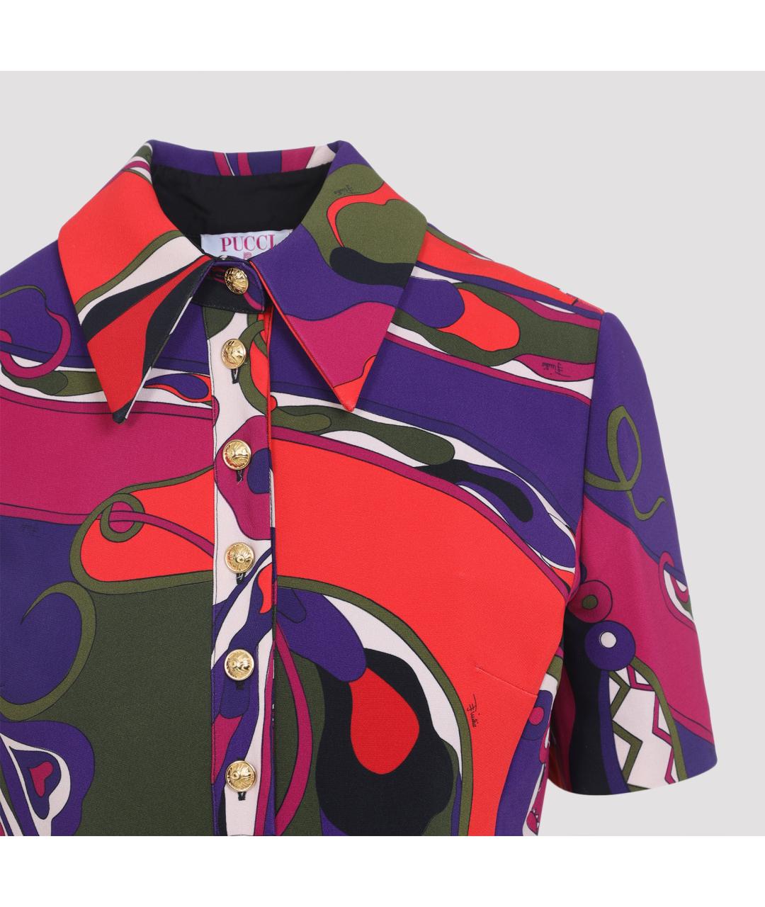 PUCCI Мульти вискозное повседневное платье, фото 3