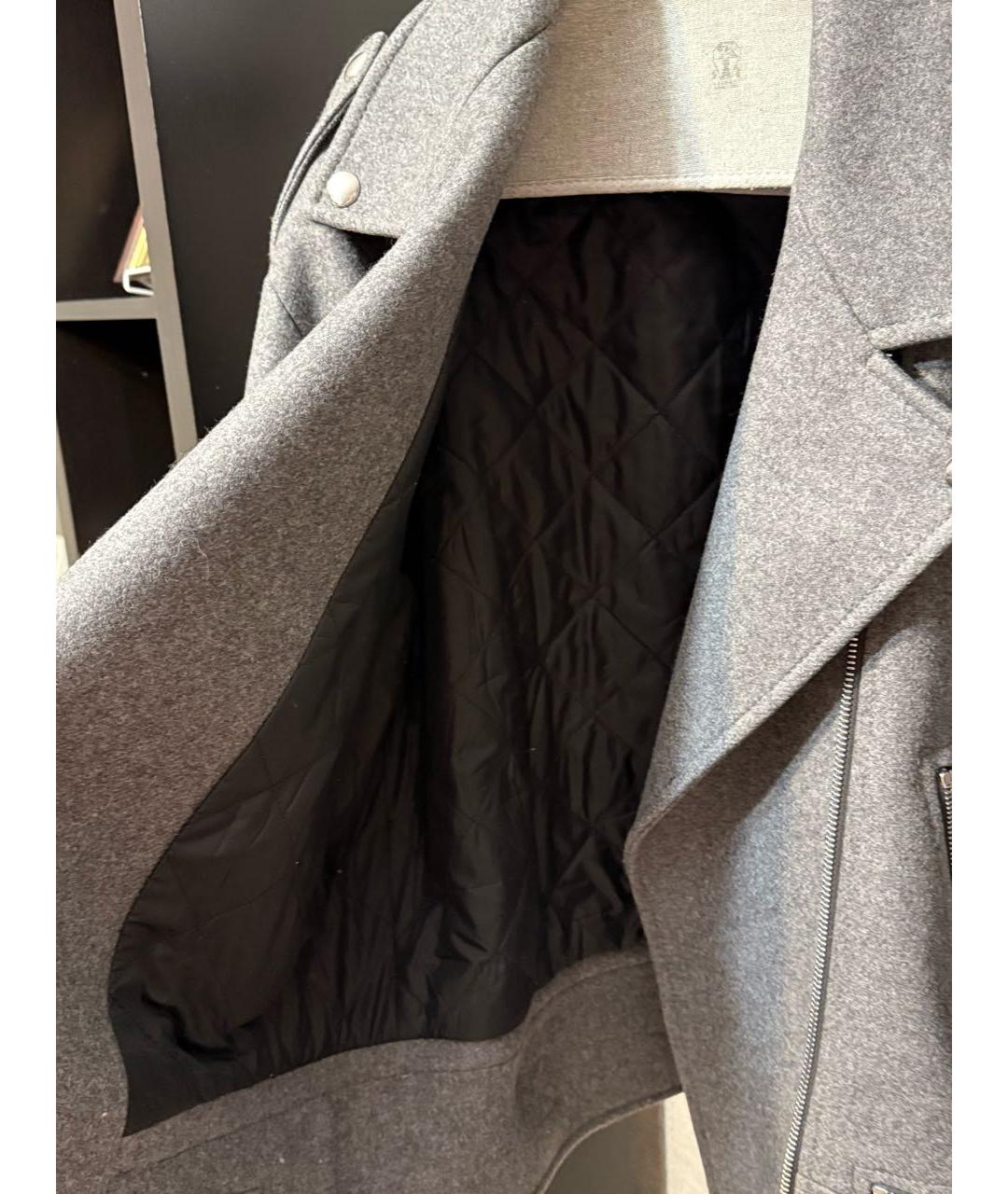 SPORTMAX Серая шерстяная куртка, фото 2