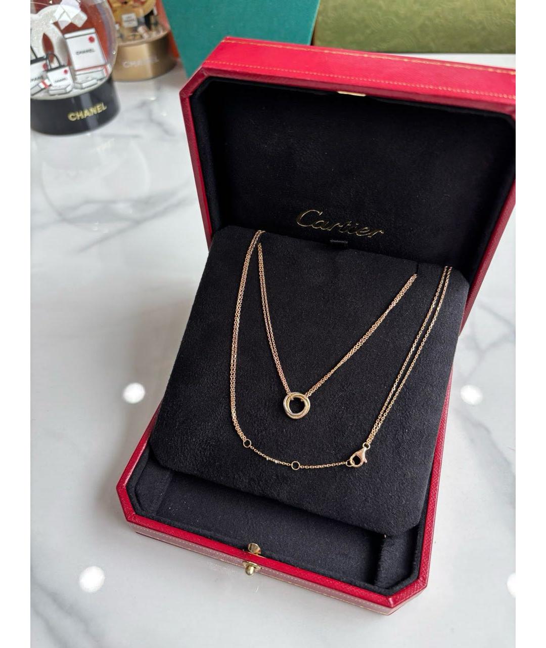 CARTIER Мульти колье из розового золота, фото 3