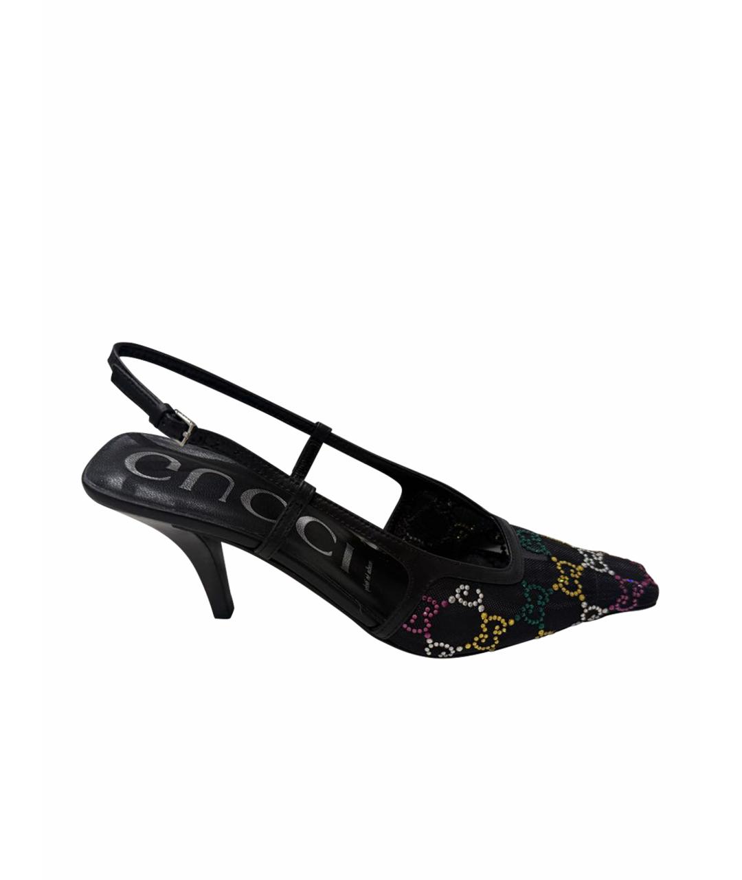 GUCCI Черные босоножки, фото 1
