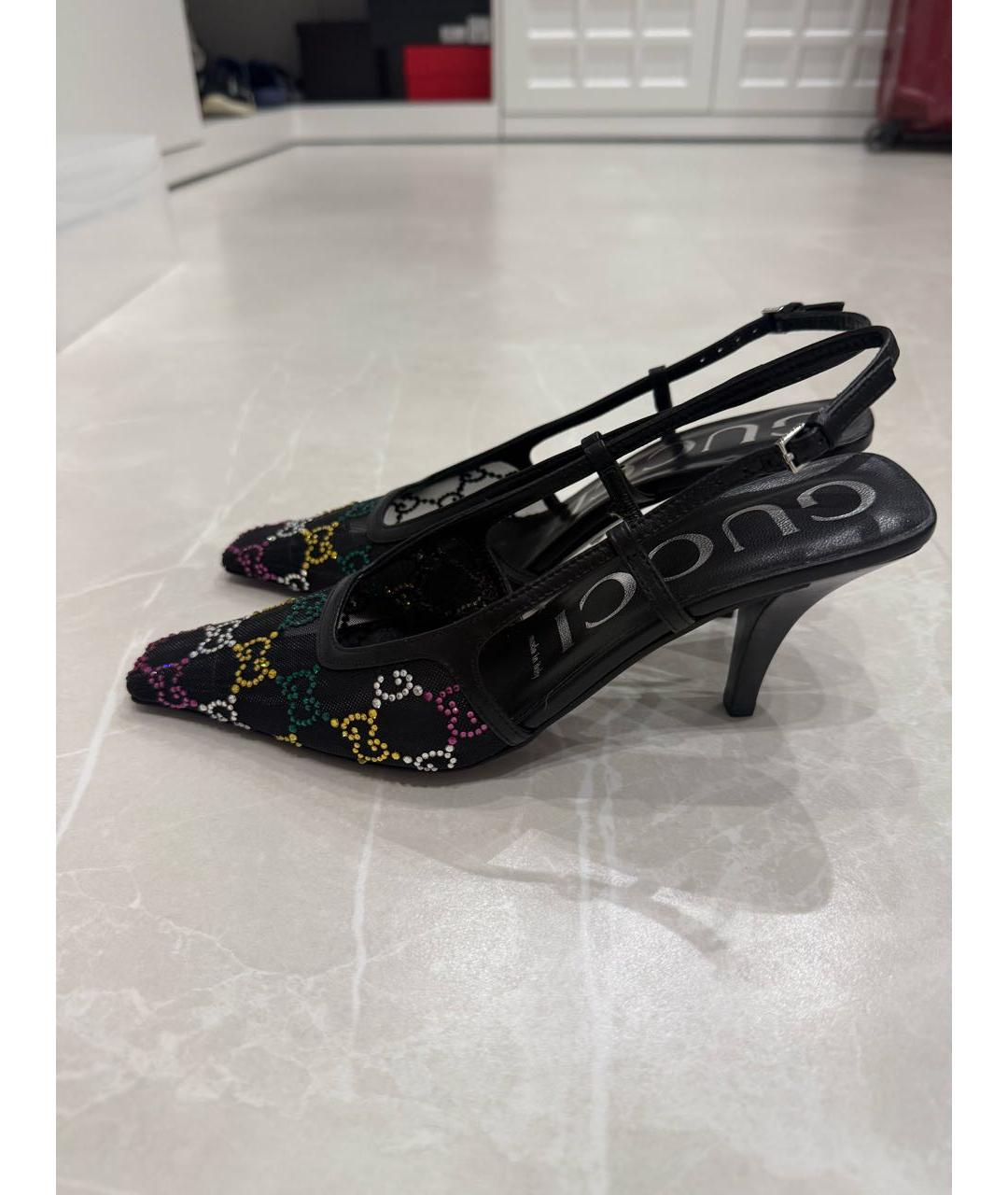 GUCCI Черные босоножки, фото 7