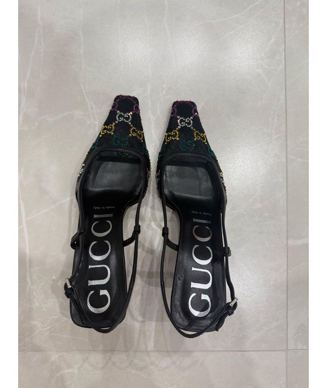 GUCCI Черные босоножки, фото 3