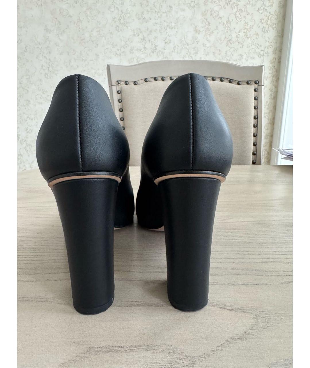 GUCCI Черные кожаные туфли, фото 4