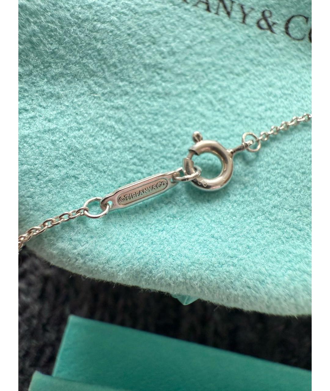 TIFFANY&CO Розовое серебряное колье, фото 4