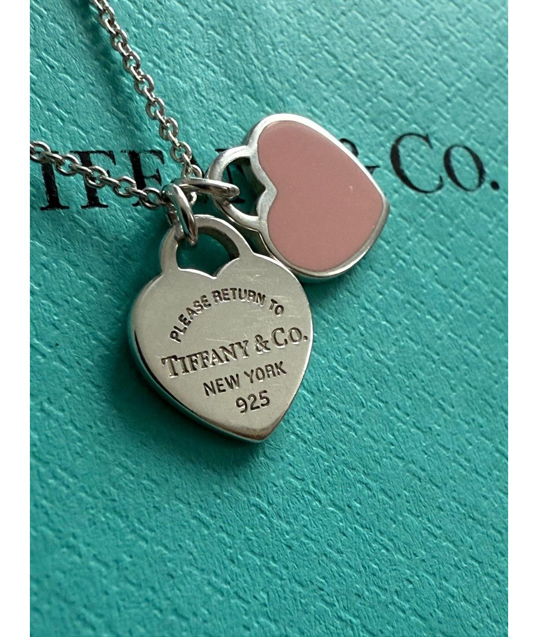 TIFFANY&CO Розовое серебряное колье, фото 7