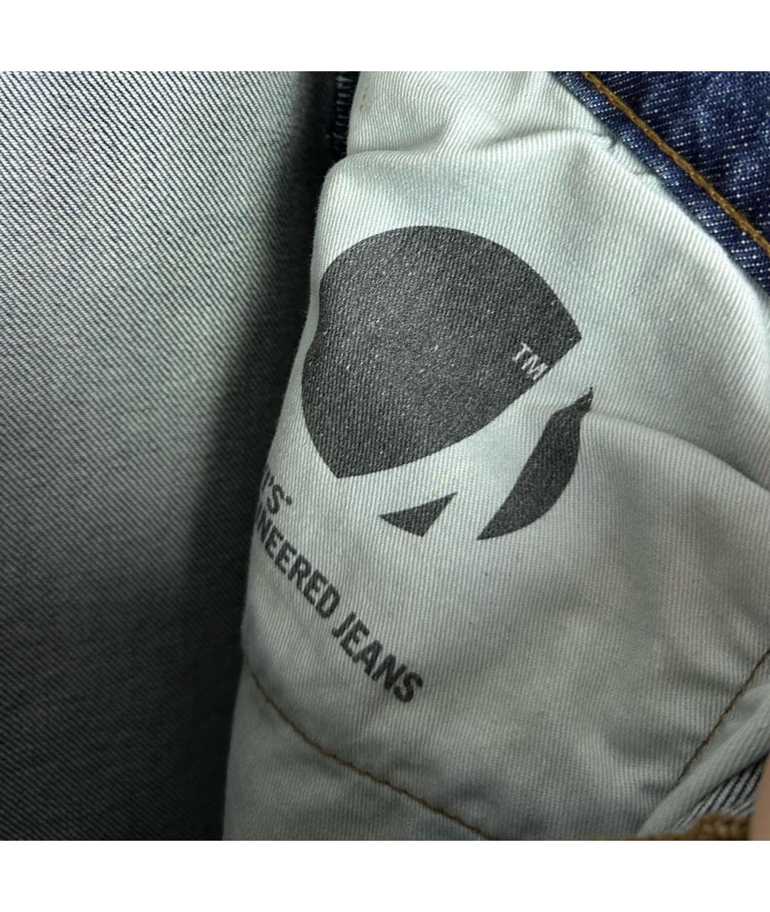 LEVI'S Синие хлопко-эластановые джинсы скинни, фото 6