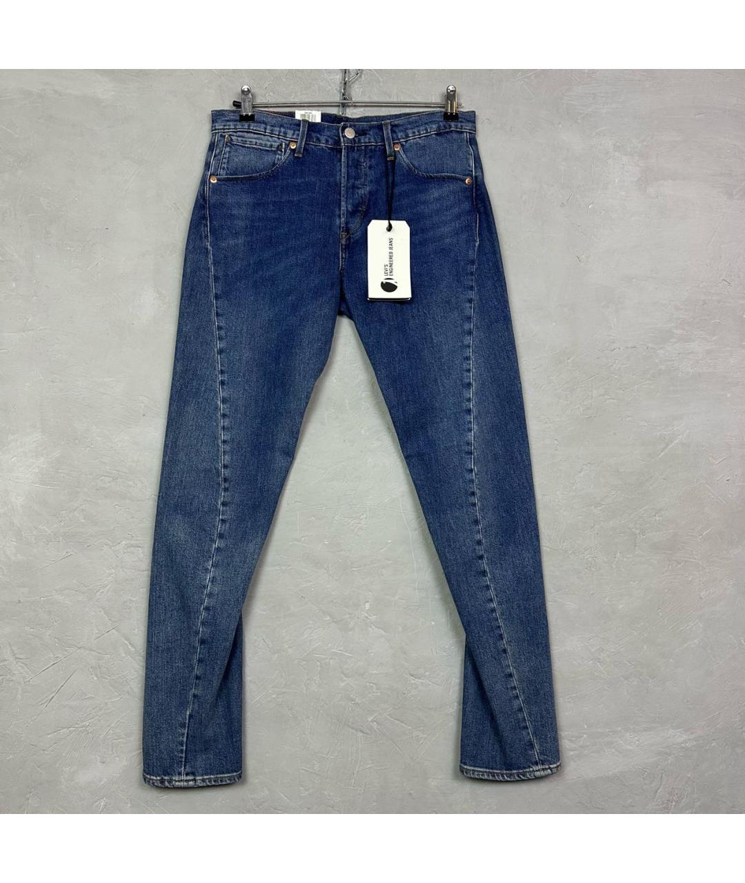 LEVI'S Синие хлопко-эластановые джинсы скинни, фото 9