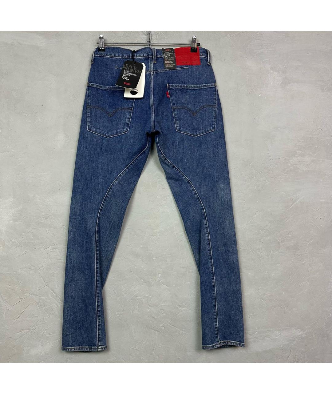 LEVI'S Синие хлопко-эластановые джинсы скинни, фото 2